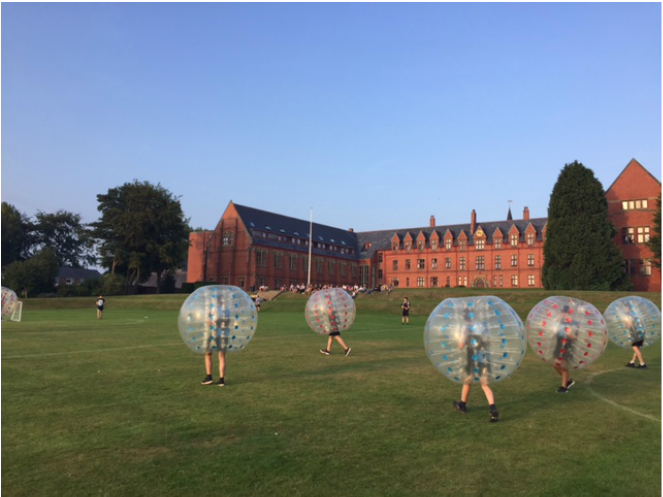 Bubble Football work party